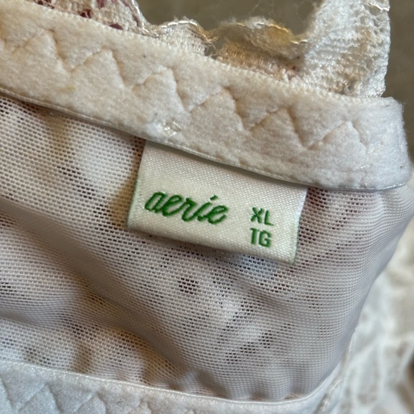 Aerie Lace White Halter Bra Size XL | feminine | lacy | boho | festival | - Picture 3 of 3
